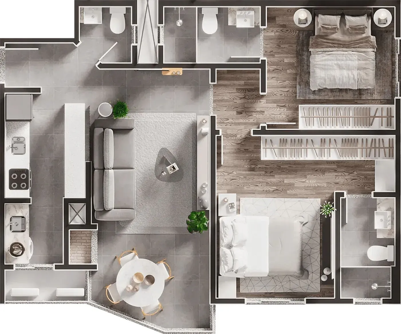 Apartamentos 02 Dorm. 2 quartos à venda em Praia da Armação, Penha/SC, foto 42