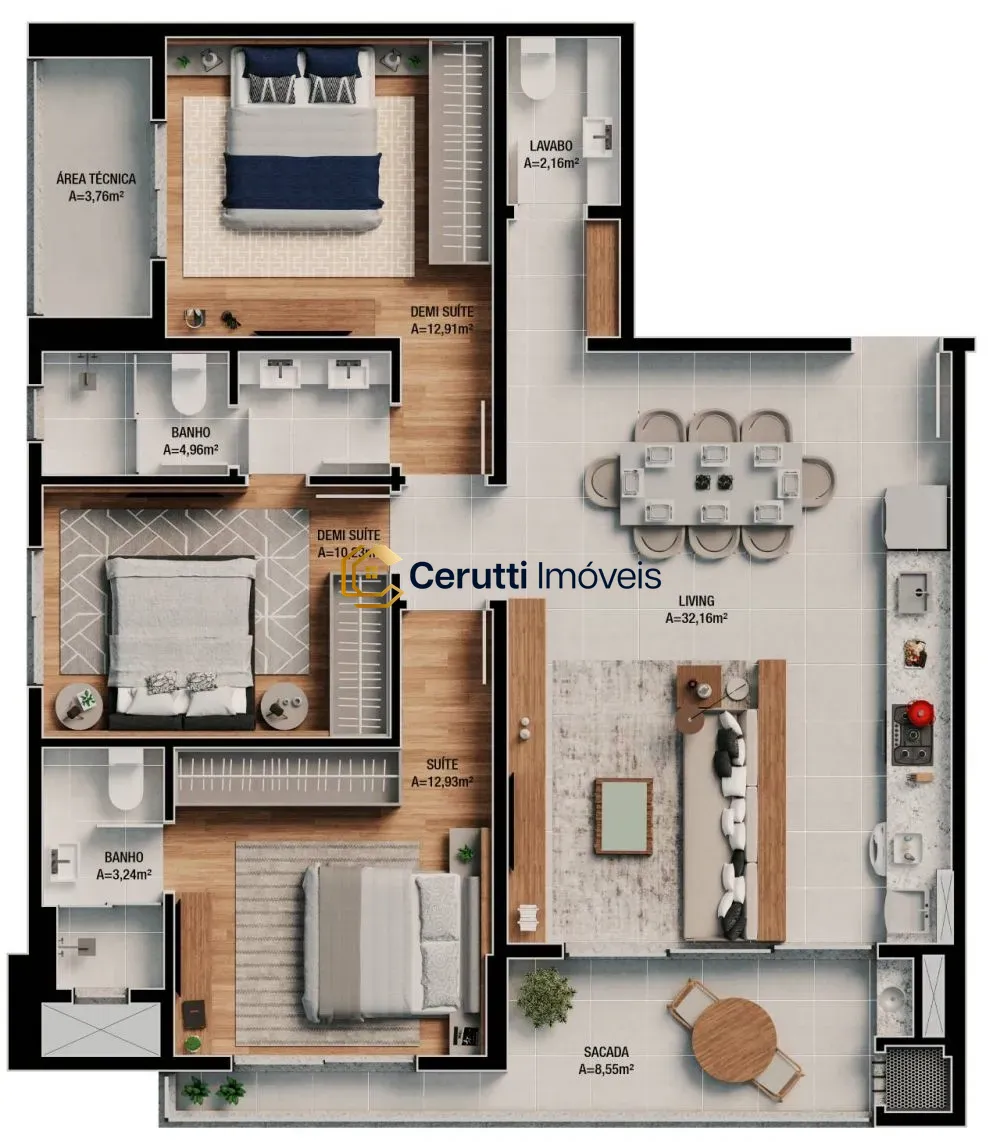 Apartamentos 03 Dorm. 3 quartos à venda em Praia Brava, Itajaí/SC, foto 28