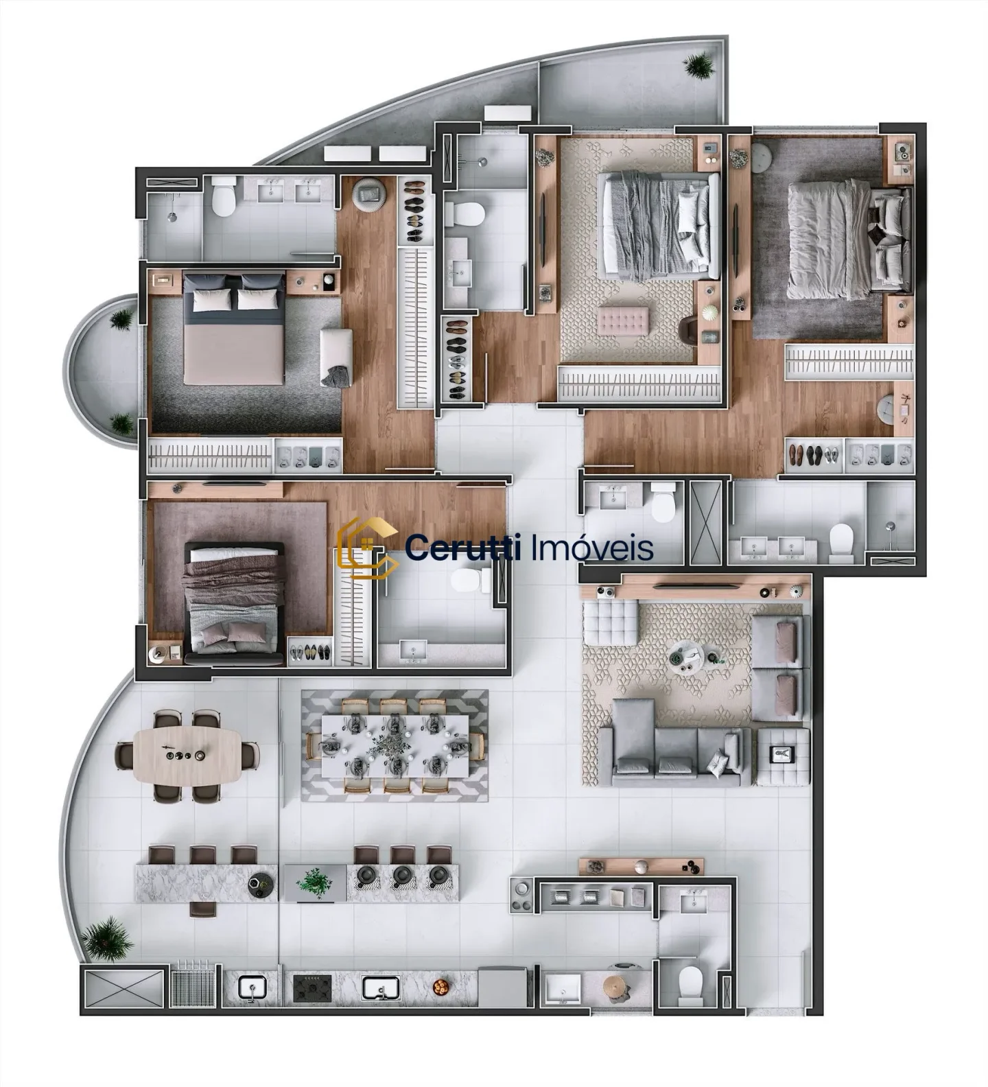 Apartamentos 04 Dorm. 4 quartos à venda em Praia Brava, Itajaí/SC, foto 15