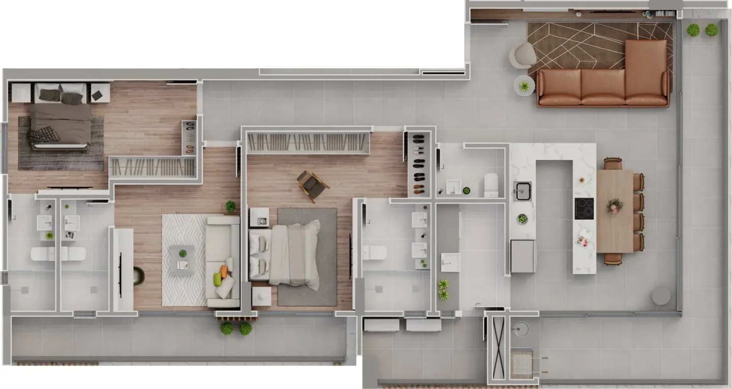 Apartamentos 03 Dorm. 3 quartos à venda em praia brava de itajaí, Itajaí/SC, foto 19