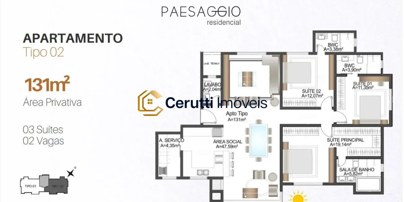 Apartamentos 03 Dorm. 3 quartos à venda em Centro, Balneário Camboriú/SC, foto 7
