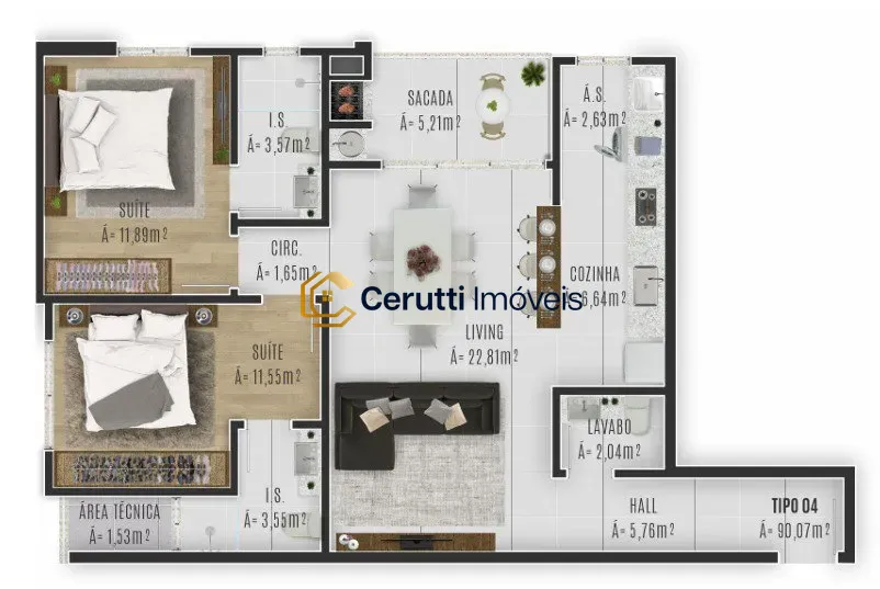 Apartamentos 02 Dorm. 2 quartos à venda em Praia Brava, Itajaí/SC, foto 19
