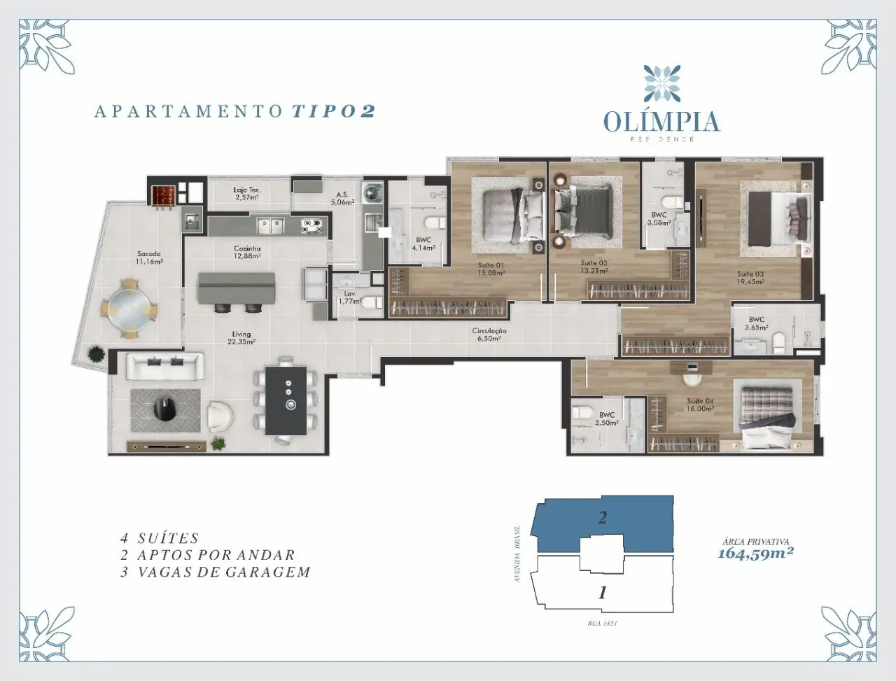 Apartamentos 04 Dorm. 4 quartos à venda em Centro, Balneário Camboriú/SC, foto 2