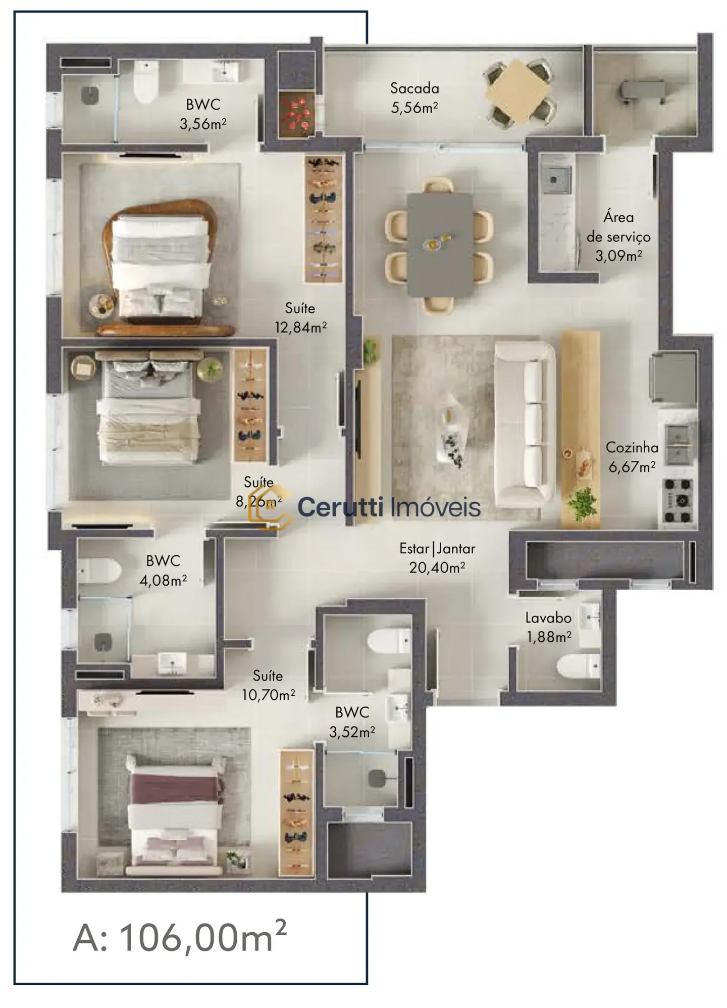 Apartamentos 03 Dorm. 3 quartos à venda em Itajubá, Barra Velha/SC, foto 18