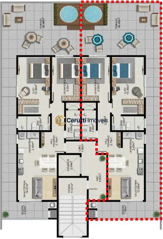 Apartamentos 02 Dorm. 2 quartos à venda em Centro, Navegantes/SC, foto 2