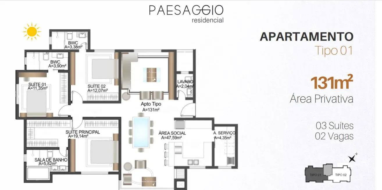 Apartamentos 03 Dorm. 3 quartos à venda em Centro, Balneário Camboriú/SC, foto 5
