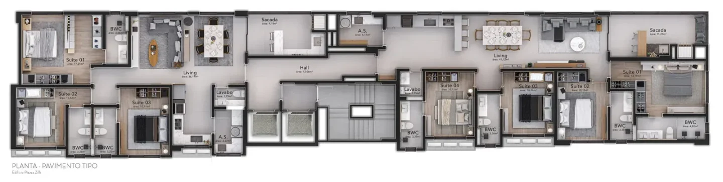 Apartamentos 04 Dorm. 4 quartos à venda em Centro, Itapema/SC, foto 3