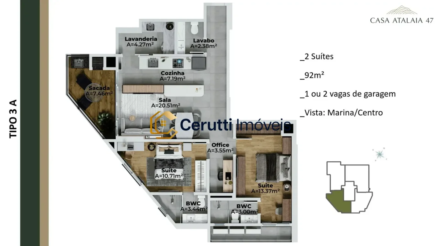 Apartamentos 02 Dorm. 2 quartos à venda em Fazenda, Itajaí/SC, foto 3