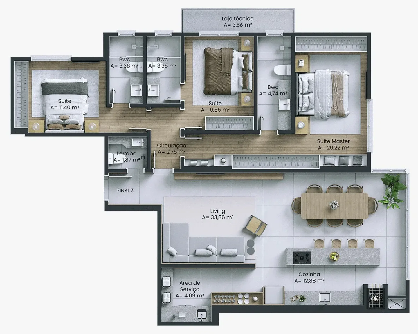 Apartamentos 03 Dorm. 3 quartos à venda em Centro, Itajaí/SC, foto 20
