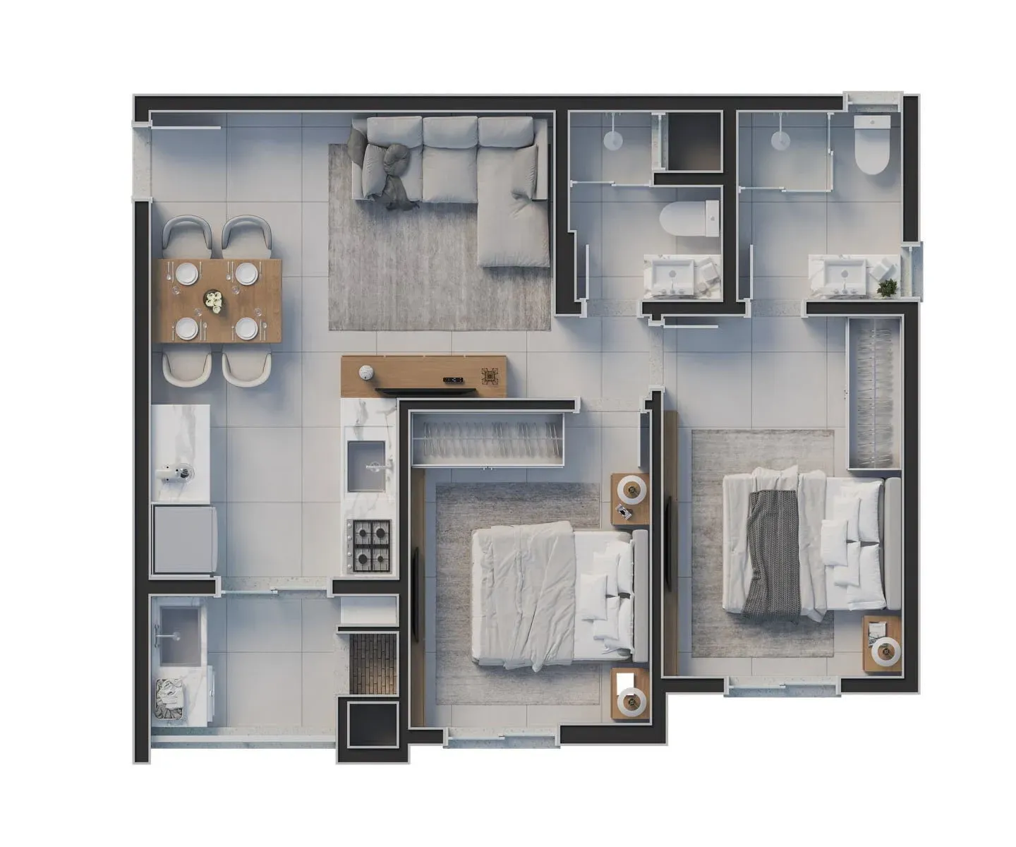 Apartamentos 02 Dorm. 2 quartos à venda em Praia Brava, Itajaí/SC, foto 18