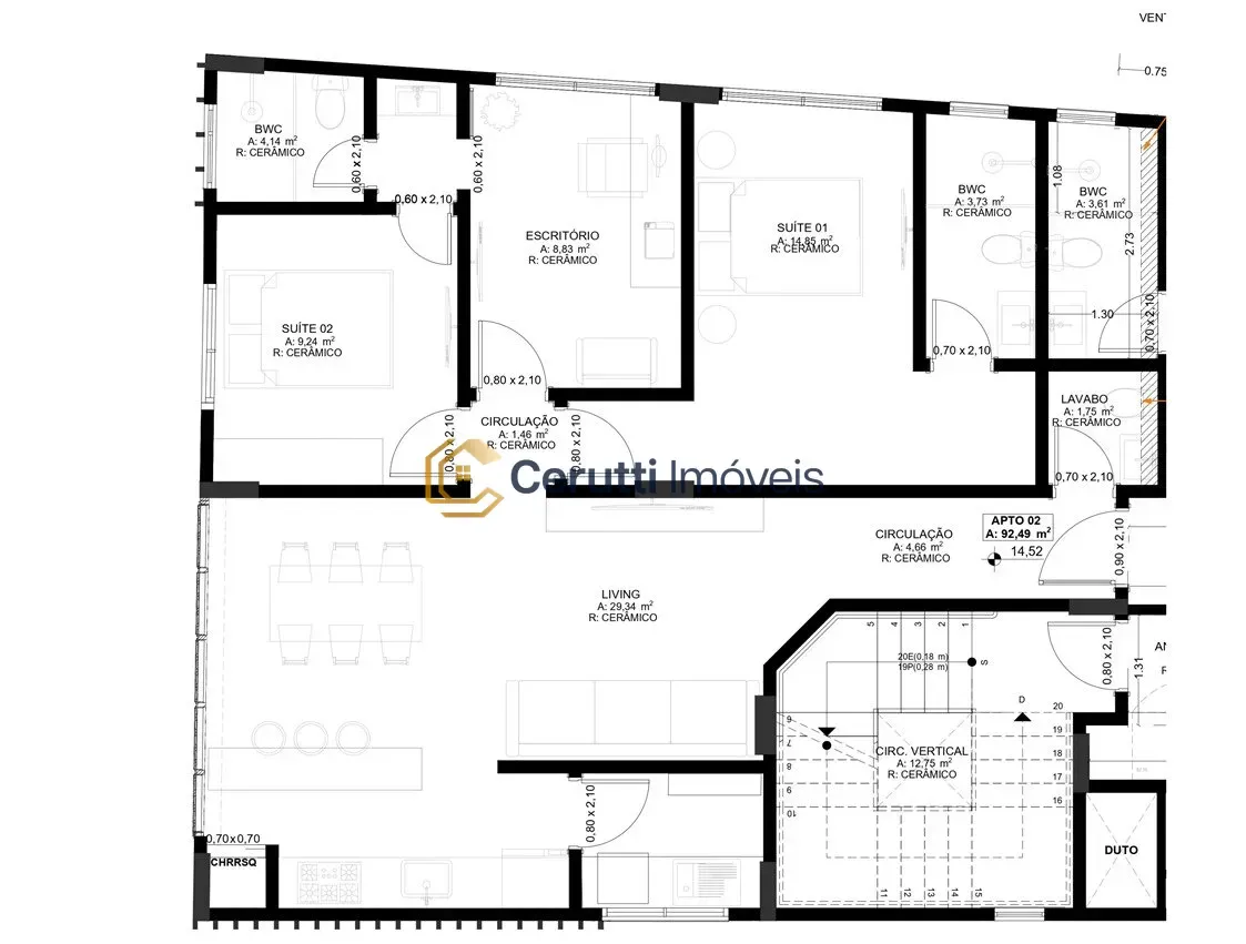 Apartamentos 03 Dorm. 3 quartos à venda em Praia Brava, Itajaí/SC, foto 19