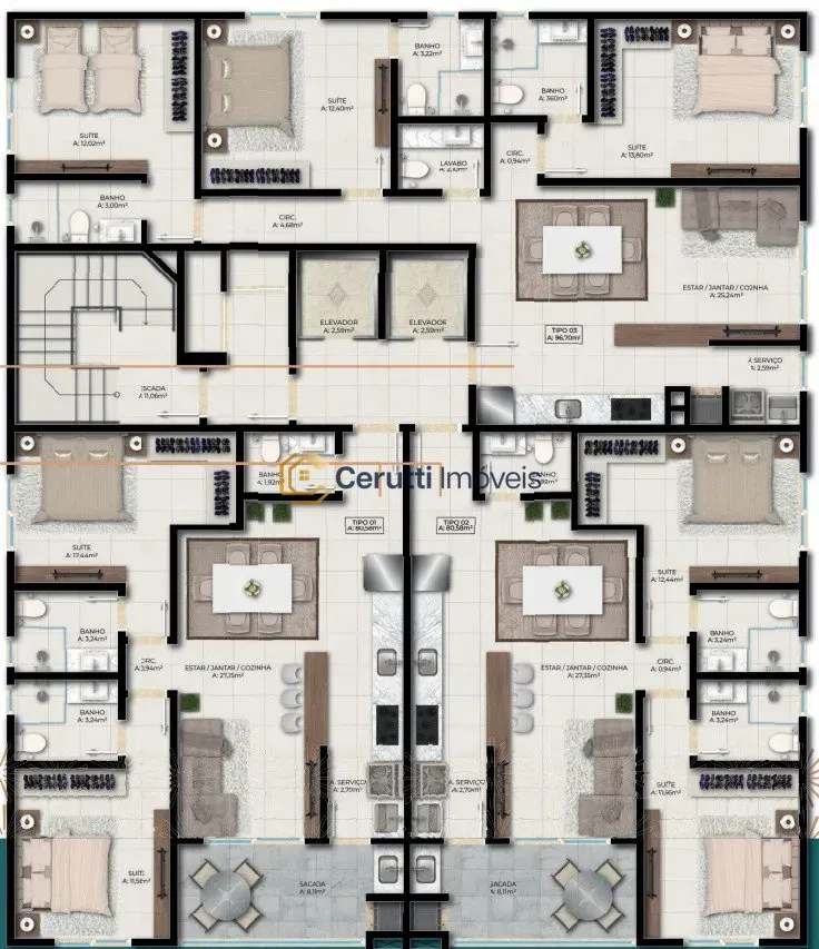 Apartamentos 02 Dorm. 2 quartos à venda em Perequê, Porto Belo/SC, foto 8